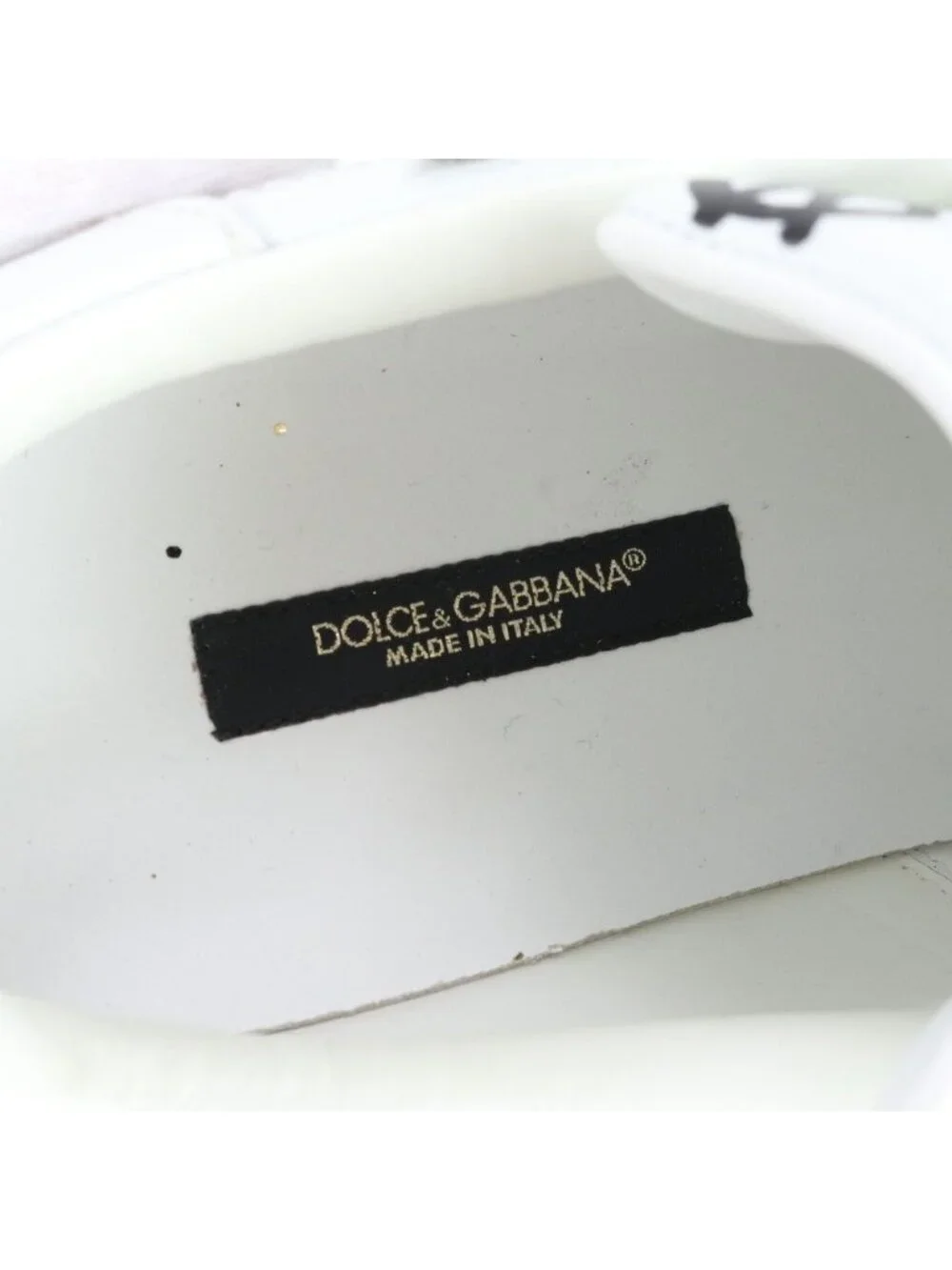 Dolce & Gabbana D&G Portofino Leather Low Cut Sneakers 37.5 Equivalen